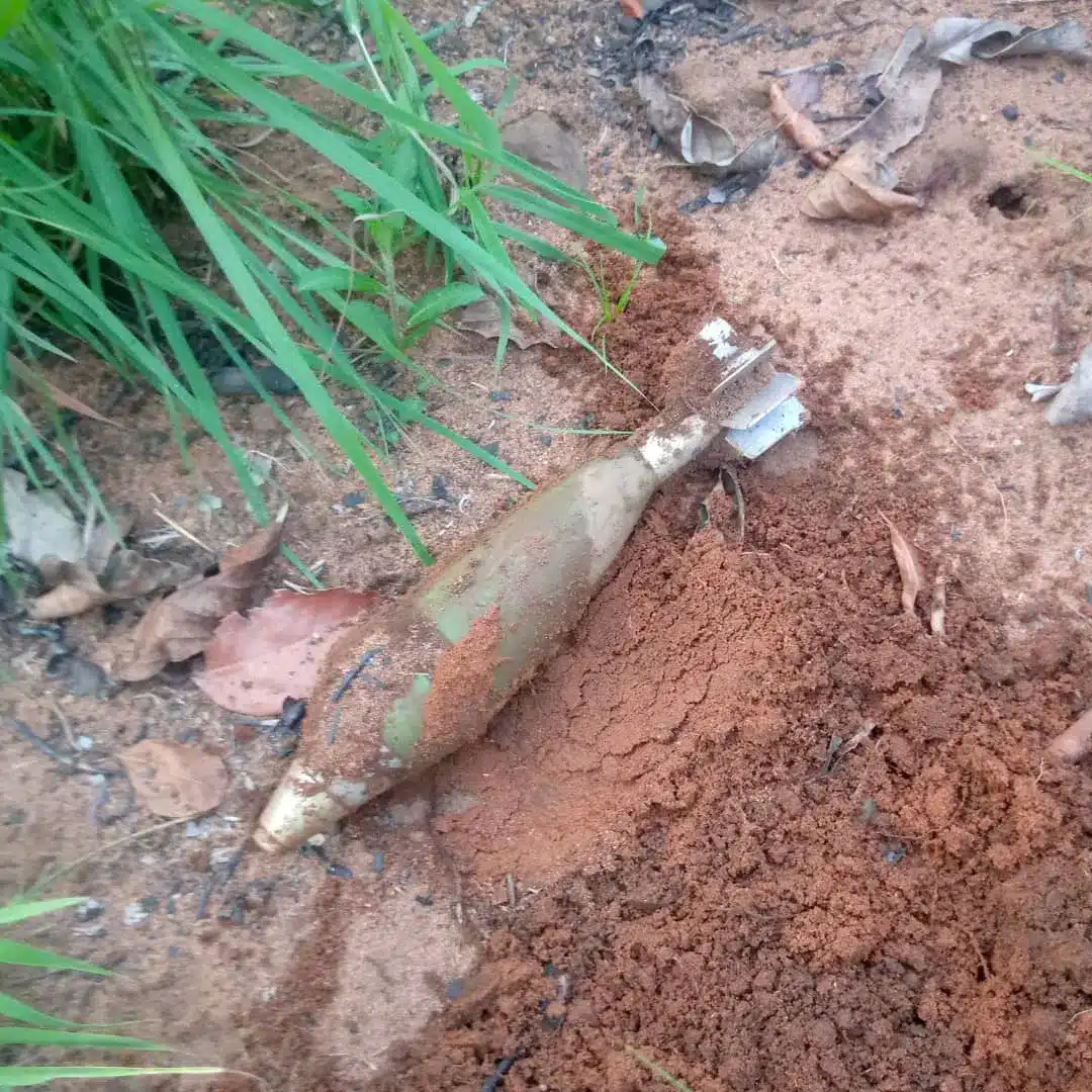 Residents Protest Bomb Discovery In Enugu Community