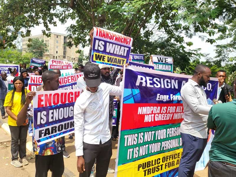 NMDPRA: Thugs Infiltrate Ahmed-Must-Go Protest