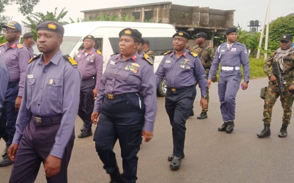 NNS Pathfinder Conducts Navy Route March In Rivers