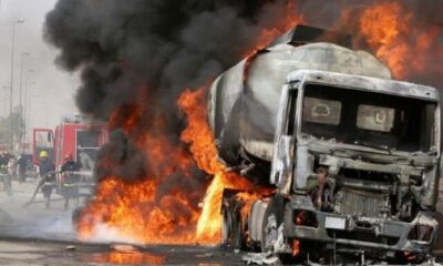 Panic In Ibadan As Tanker Explodes, Causes Gridlock