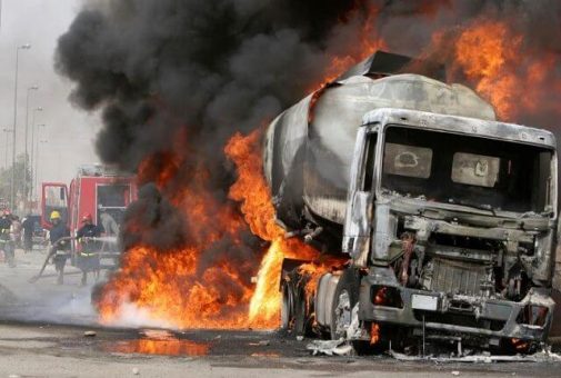 Panic In Ibadan As Tanker Explodes, Causes Gridlock