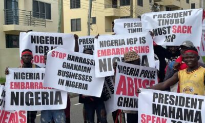 Ghanaians Protest EFCC, Police Harassment At Nigeria Mission