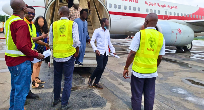 NEMA Receives 104 Nigerians Repatriated From Algeria