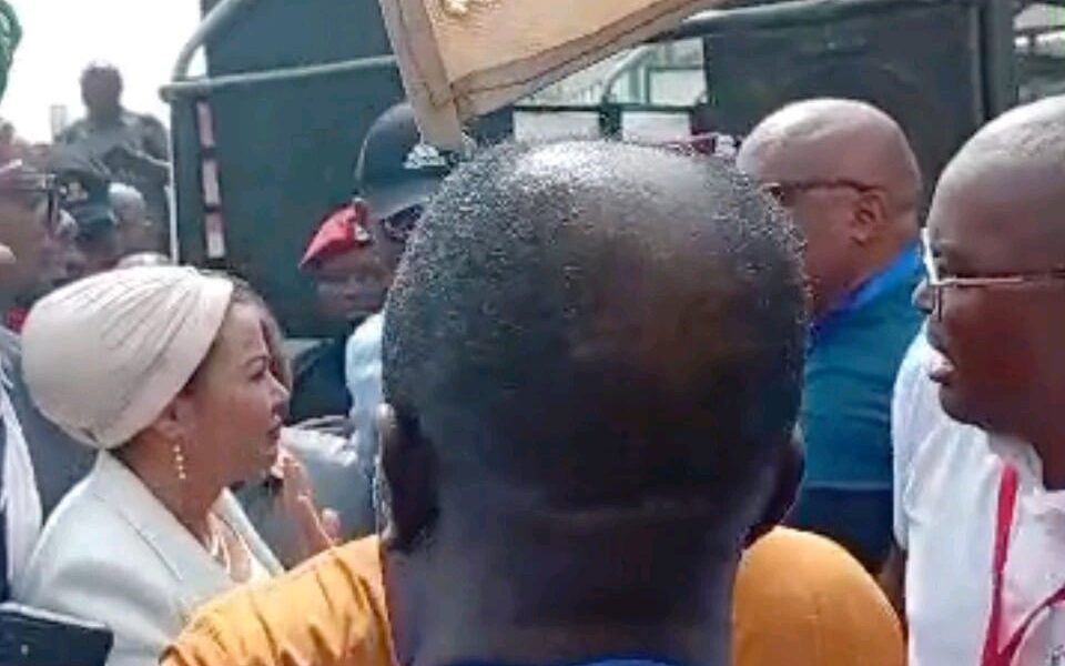 TENSION: Gunshot As Protesters Block Minister From Accessing Ministry In FCT